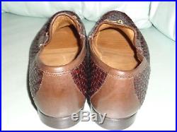 RARE VINTAGE Gucci Brown loafers slip-on dress shoe sz 41 E