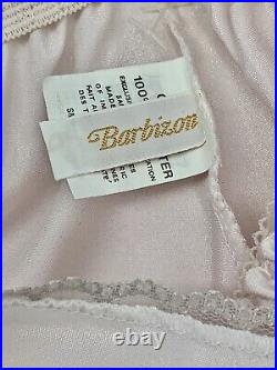 RARE VTG Barbizon DAYWEAR Alanna Hand Embroidered Pink Slip Skirt Cami Top Set