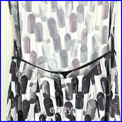 RARE Vintage PRADA SS 2000 Collectible Lipstick Printed Backless Grey Slip Dress