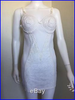 Rare Authentic Vintage Jean Paul Gaultier Madonna Cone Bra Mesh Lace Slip Dress