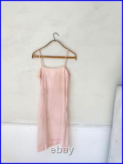 Rare Deco collection 1920's French Pink silk slip lingerie woman's small vintag