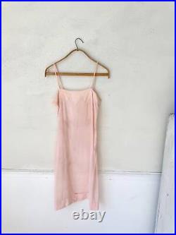 Rare Deco collection 1920's French Pink silk slip lingerie woman's small vintag