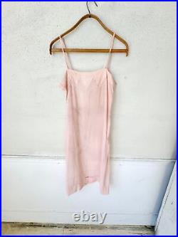 Rare Deco collection 1920's French Pink silk slip lingerie woman's small vintag