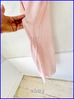 Rare Deco collection 1920's French Pink silk slip lingerie woman's small vintag