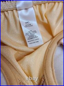 Rare? VTG 90's Victoria's Secret Second Skin Embroidered Bra Slip Dress 34C