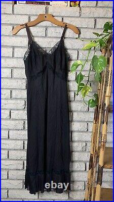 Rare Vintage 1940s Slip Dress Worn By Actress Virginia Bruce Lace Hollywood Glam