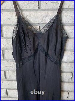 Rare Vintage 1940s Slip Dress Worn By Actress Virginia Bruce Lace Hollywood Glam