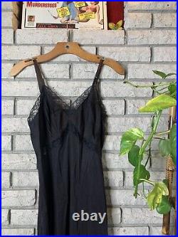 Rare Vintage 1940s Slip Dress Worn By Actress Virginia Bruce Lace Hollywood Glam