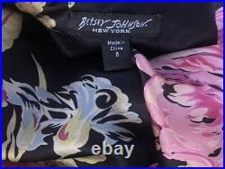 Rare Vintage BETSEY JOHNSON 90's Silk Floral Dress