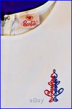 Rare Vintage Licensed Barbie Logo Girls Tennis Dress Slip Sears Catalog 1964