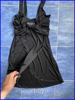 Rock&Republic Vintage Y2K Black Stretch Babydoll LBD Mini Dress 6 Fits 4 NWOT
