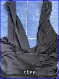 Rock&Republic Vintage Y2K Black Stretch Babydoll LBD Mini Dress 8 Fits 6 NWT