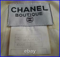 SALE! Chanel Vintage Line Pansy Logo Full Slip Dress 97P 36 No. 7221