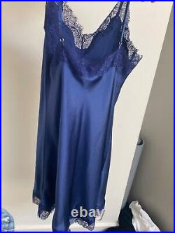 Sainted Sisters royal blue lace slip lingere