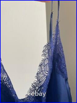 Sainted Sisters royal blue lace slip lingere