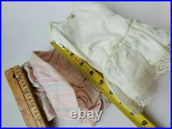 Silk 8Dress &Hat +Slip for Antique Bisque 12-13Doll French Style Lace Trim Lot