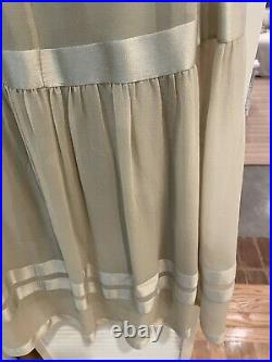 Silk/Sheer beige 1920's Chloe Dress with Slip