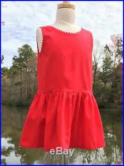 Size 6, CHRISTMAS Girl's Vintage Red Sheer Voile Floral Dress & Red Slip 1950's