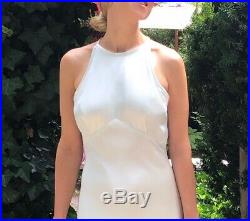 Slip dress vintage gorgeous silky gown, Open back dress, excellent condition