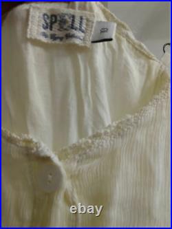 Spell And The Gypsy Collective Vintage Rare White 100% Silk Dress 10