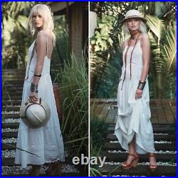 Spell & The Gypsy Sienna Slip On Maxi Dress withSlip Dress S Vintage Lace White