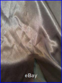 Stephen Sprouse Vintage 80s Satin Mini Slip Dress Dark Rasin size Small
