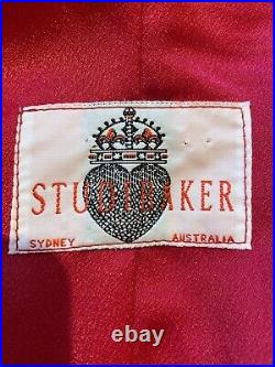 Studibaker Hawk Sydney Australia Vintage Hot Pink Minidress Size 8 Very Rare