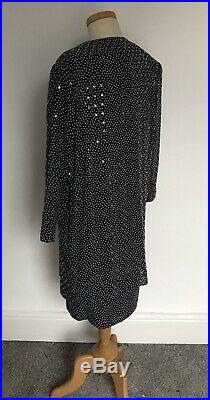 Stunning 1980s Silk Slip Dress & Duster Jacques Azagury Unworn Classic Chic 14