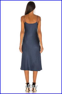 THEORY Silk Dress BLUE Kris Kardashian Jenner Party Slip Dress sz 10 NWT $375