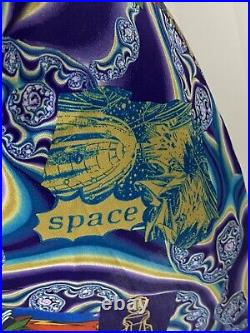 TRIPP NYC Very Rare 90s Vintage Master Of The Galaxy Slip Dress Blue Size Medium