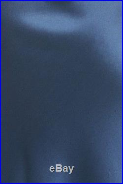 Theory Telson Vintage 100% Silk Satin Slip Dress Dark Brisk Sz 8 NWT $375