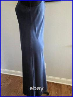 Theory Telson Womens Dark Brisk Vintage Silk Satin Slipdress Sz 6
