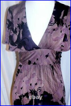 True Vintage Betsy Johnson NY 4 Silk Faux Kimono Wrap Asian Flutter Sleeve