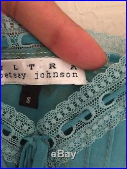 ULTRA Betsey Johnson Vintage Silk Slip Dress XS S RARE