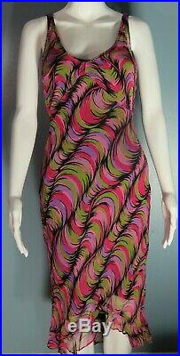 Unworn with Tags Betsey Johnson New York Silk Slip Dress 90s Petite XS 0 2 4