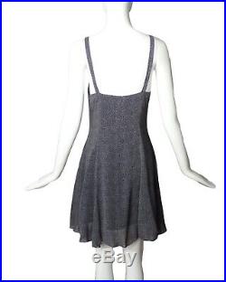 VERSUS, GIANNI VERSACE-1990s Rayon Dot Slip Dress, Size-6