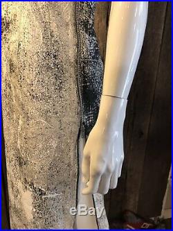 VERY RARE Vintage 90s couture Jean Colonna Paper Dress Slip Dress Womens XS/SM