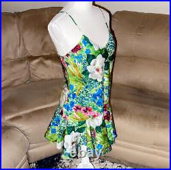 VICTORIA'S SECRET Vintage Floral Slip Mini Dress SZ S