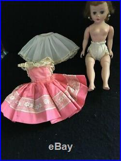 VINTAGE 1950s 10 Madame Alexander CISSETTE withEarrings Dress Slip & Panty