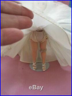 VINTAGE 1950s MADAME ALEXANDER CISSETTE DOLL TAGGED DRESS BRIDE VEIL SLIP HEELS