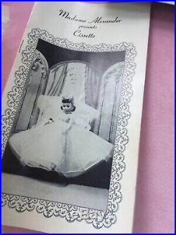 VINTAGE 1950s MADAME ALEXANDER CISSETTE DOLL TAGGED DRESS BRIDE VEIL SLIP HEELS