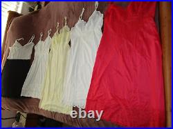 VINTAGE Full dress SLIPS 20 pc LOT BED JACKETS 34 36 38 S M L lingerie