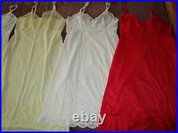 VINTAGE Full dress SLIPS 20 pc LOT BED JACKETS 34 36 38 S M L lingerie