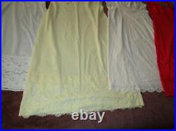 VINTAGE Full dress SLIPS 20 pc LOT BED JACKETS 34 36 38 S M L lingerie