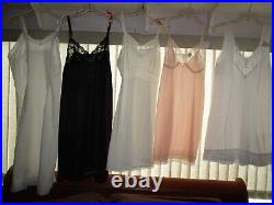 VINTAGE Full dress SLIPS 20 pc LOT BED JACKETS 34 36 38 S M L lingerie