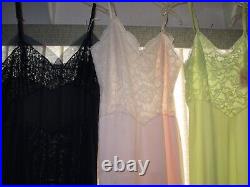 VINTAGE Full dress SLIPS 20 pc LOT BED JACKETS 34 36 38 S M L lingerie