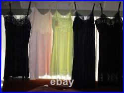 VINTAGE Full dress SLIPS 20 pc LOT BED JACKETS 34 36 38 S M L lingerie