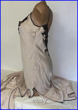 VINTAGE Long SLIP DRESS LINGERIE SILK VICTORIAS SECRET Y2K sz M Nightie #25B1