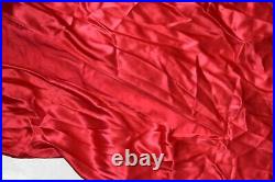 VINTAGE VICTORIA SECRET SLIP SILK DRESS LIPSTICK RED & Panty M/P 100% Silk NWT