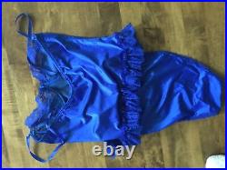 VTG 15 Pc Lingerie Lot Size L & XL Teddies, Slips, Chemises, Gown Variety Pretty